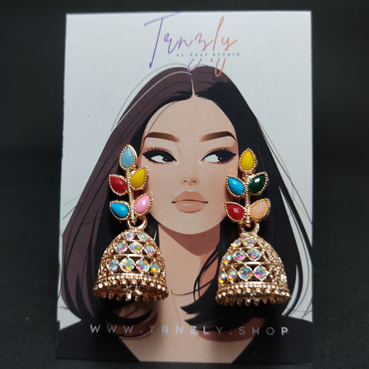 Enchanted Leaf Jhumkas