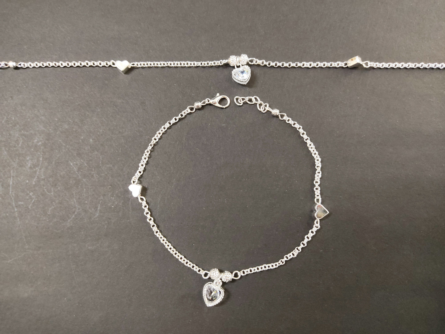 Sweet Heart Charm Anklets