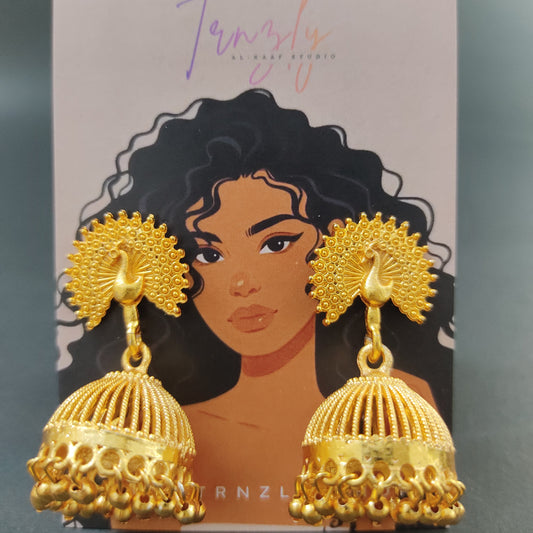 Dazzling Peacock Jhumka Bells