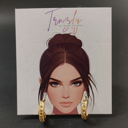 Chic AD Hoop Earrings