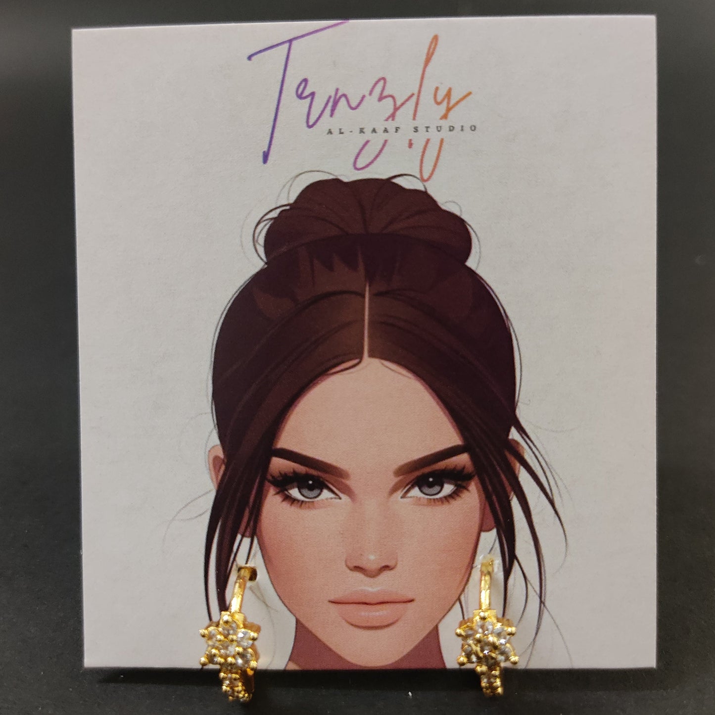 Celestial AD Star Hoops