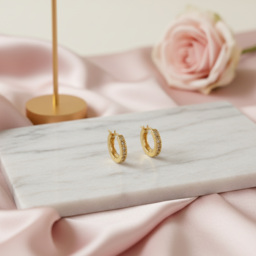 Chic AD Hoop Earrings