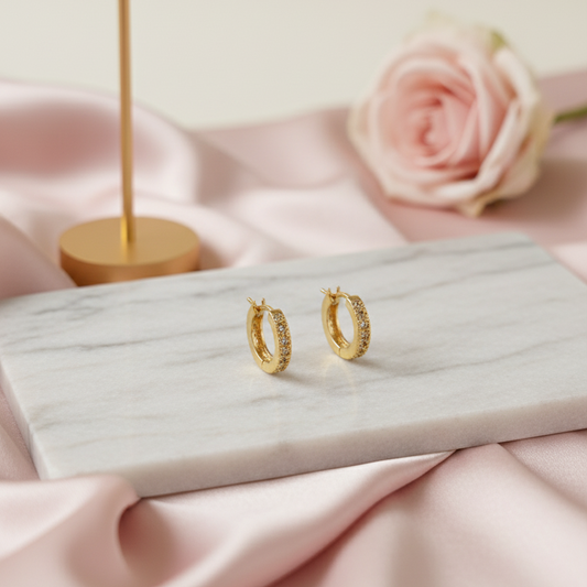 Chic AD Hoop Earrings