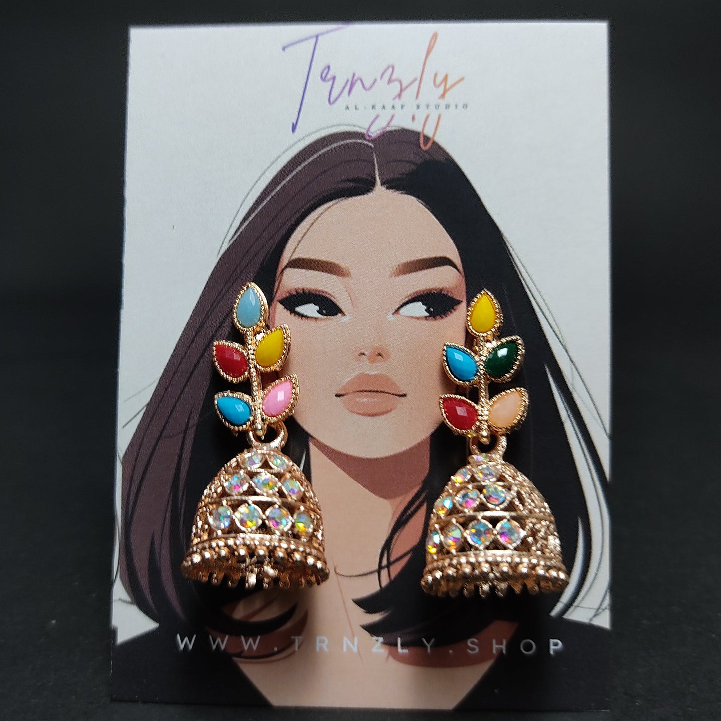 Enchanted Leaf Jhumkas