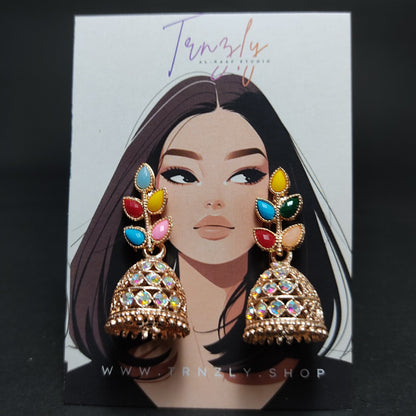 Enchanted Leaf Jhumkas